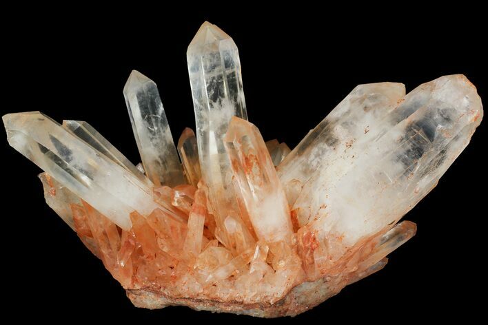 Tangerine Quartz Crystal Cluster - Giant Crystals #112804